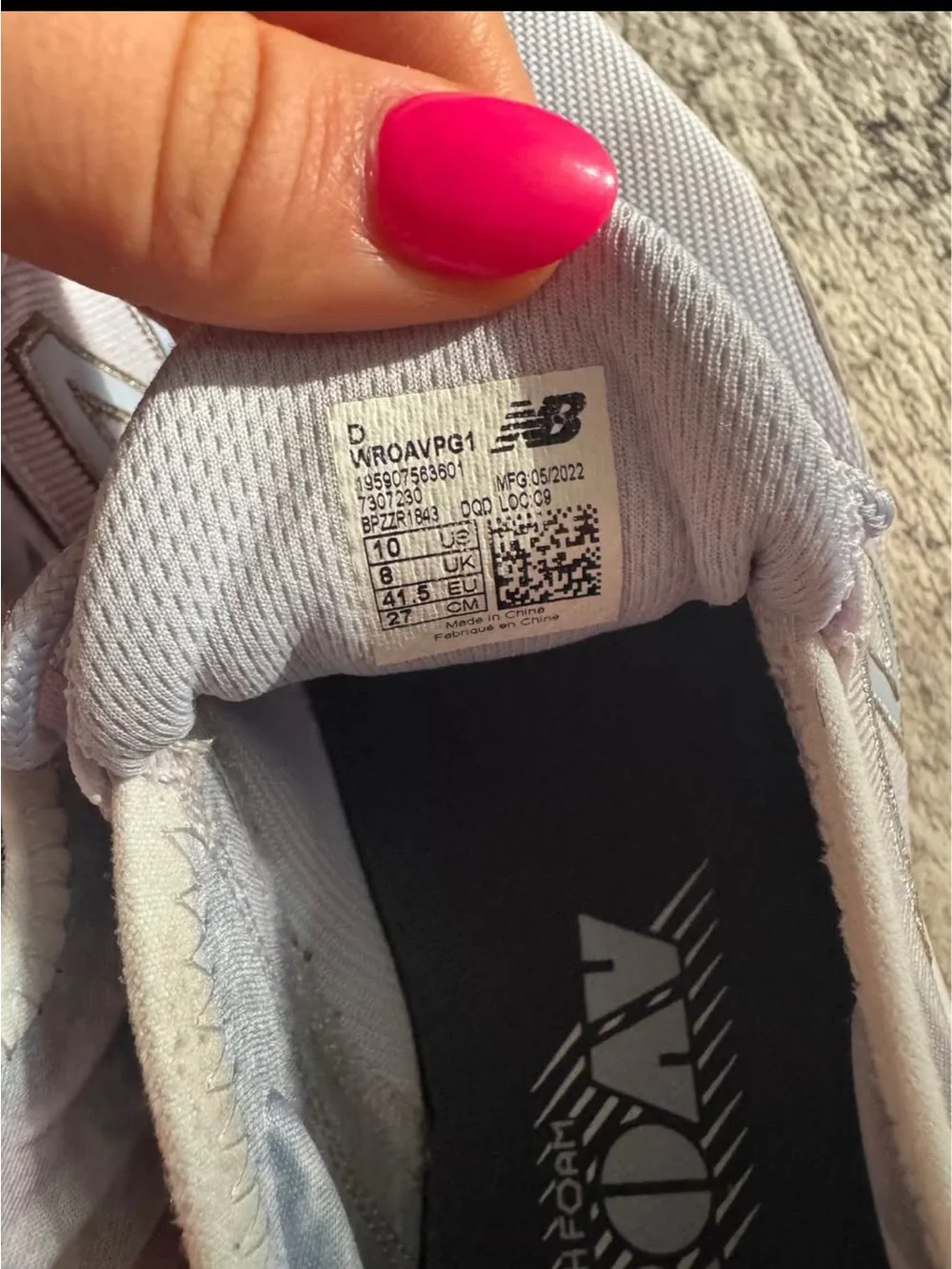 New Balance ROAV Women's Light Purple Athletic Running Shoes
